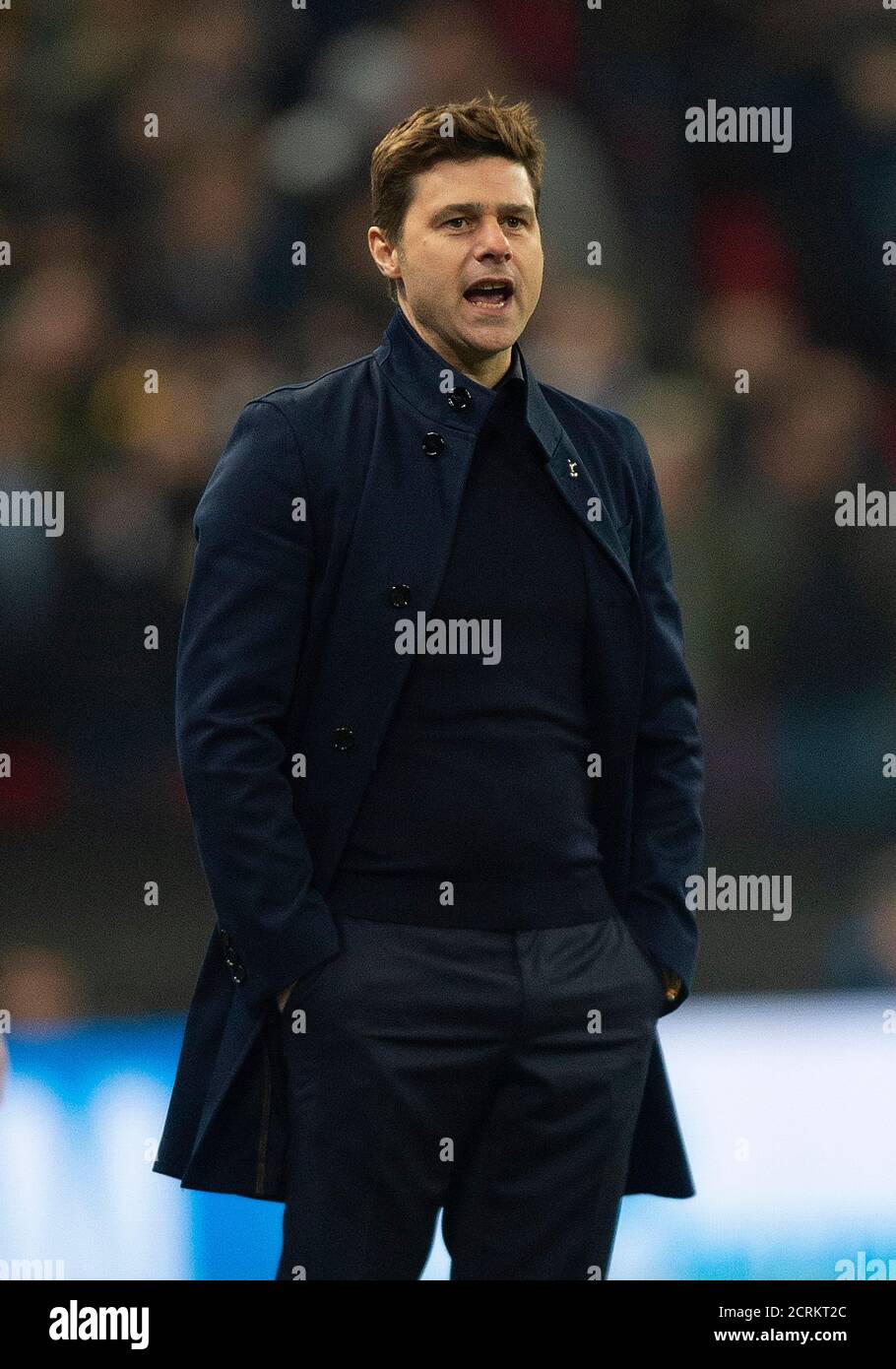 Mauricio Pochettino, directeur de Tottenham Hotspur. Spires contre Borussia Dortmund. Ligue des champions. CRÉDIT PHOTO : © MARK PAIN / PHOTO DE STOCK D'ALAMY Banque D'Images