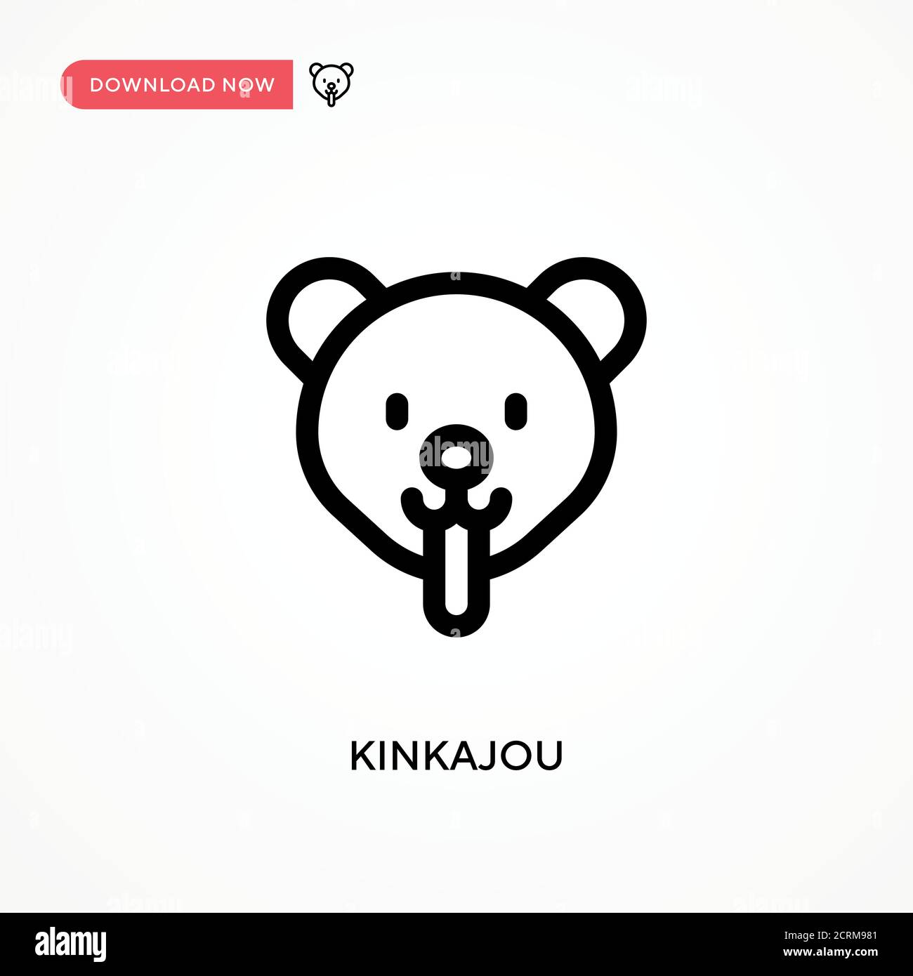 Kinkajou icône de vecteur simple. Illustration moderne et simple à vecteur plat pour site Web ou application mobile Illustration de Vecteur