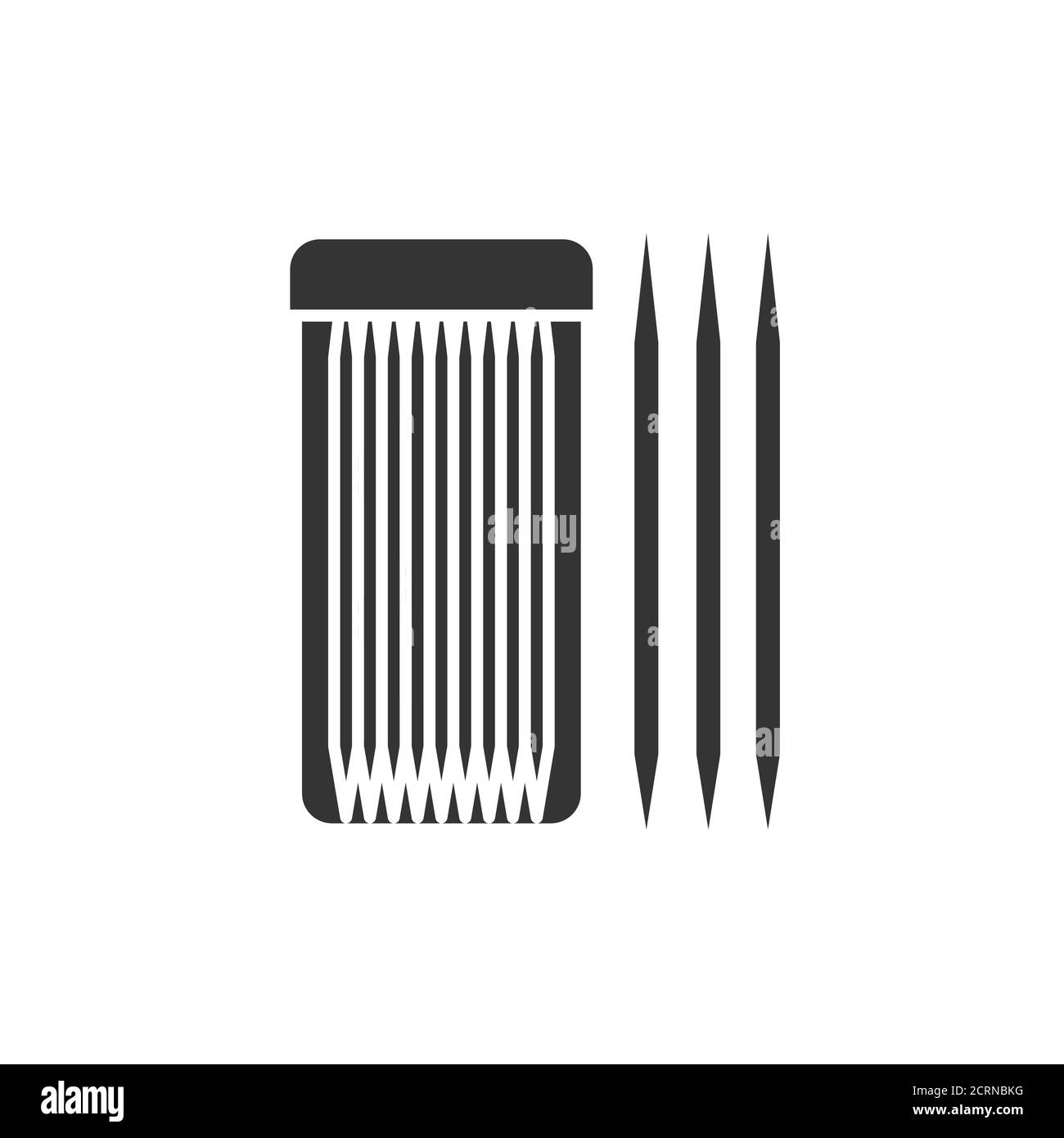 Cure-dents en bambou recyclables icône en glyphe noir. Symbole de soins dentaires. Matières naturelles et organiques. Un style de vie sans gaspillage. Écologique. INTERFACE UTILISATEUR GRAPHIQUE UTILISATEUR UX Illustration de Vecteur