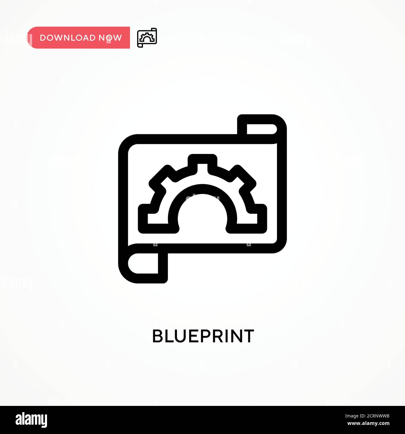 Icône de vecteur simple Blueprint. Illustration moderne et simple à vecteur plat pour site Web ou application mobile Illustration de Vecteur