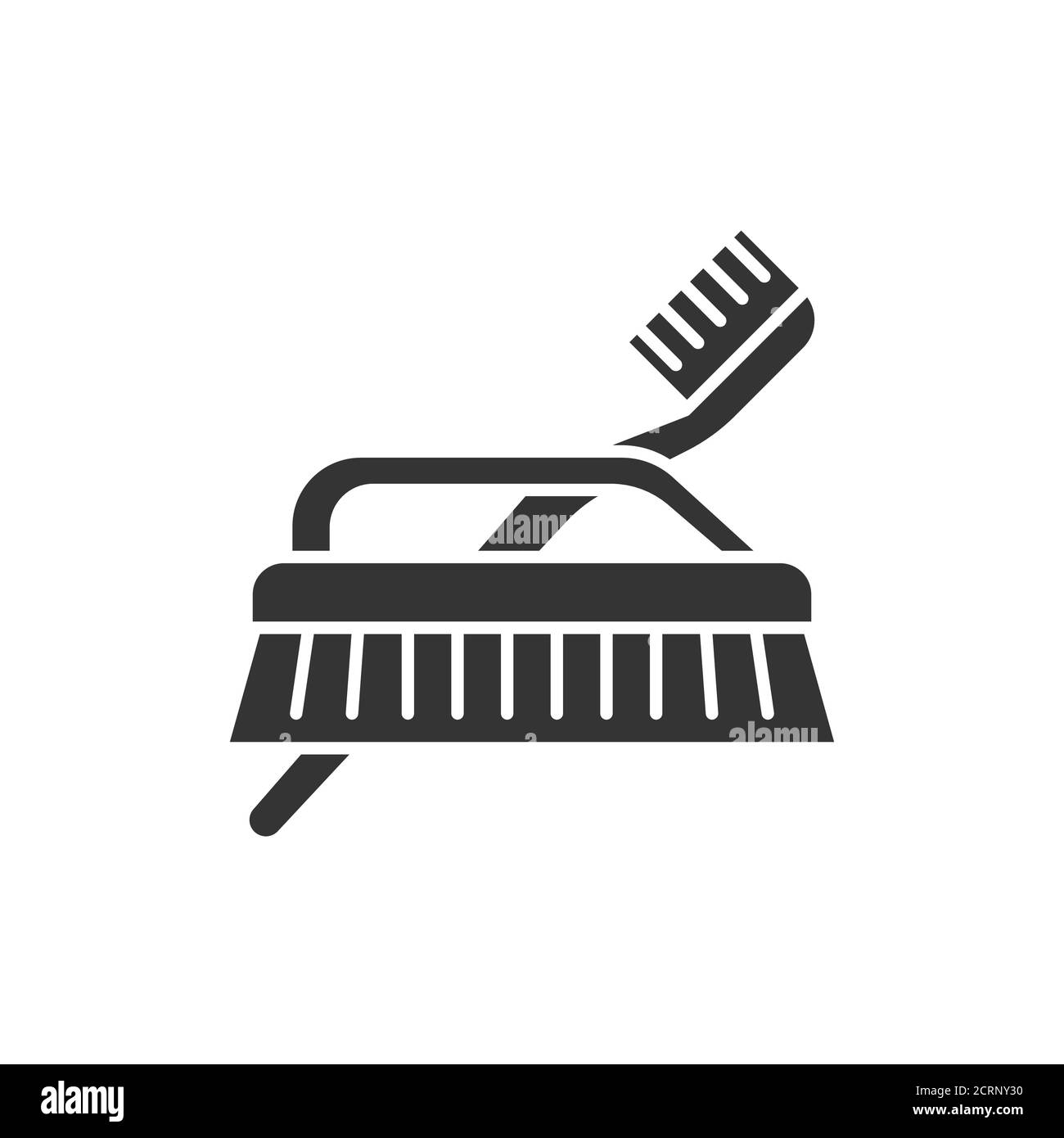 Brosse à dents en bambou réutilisable et pinceau en bois, icône noire. Un style de vie sans gaspillage. Écologique. Matières naturelles organiques pour salle de bain. Recycler l'élément. IU Illustration de Vecteur