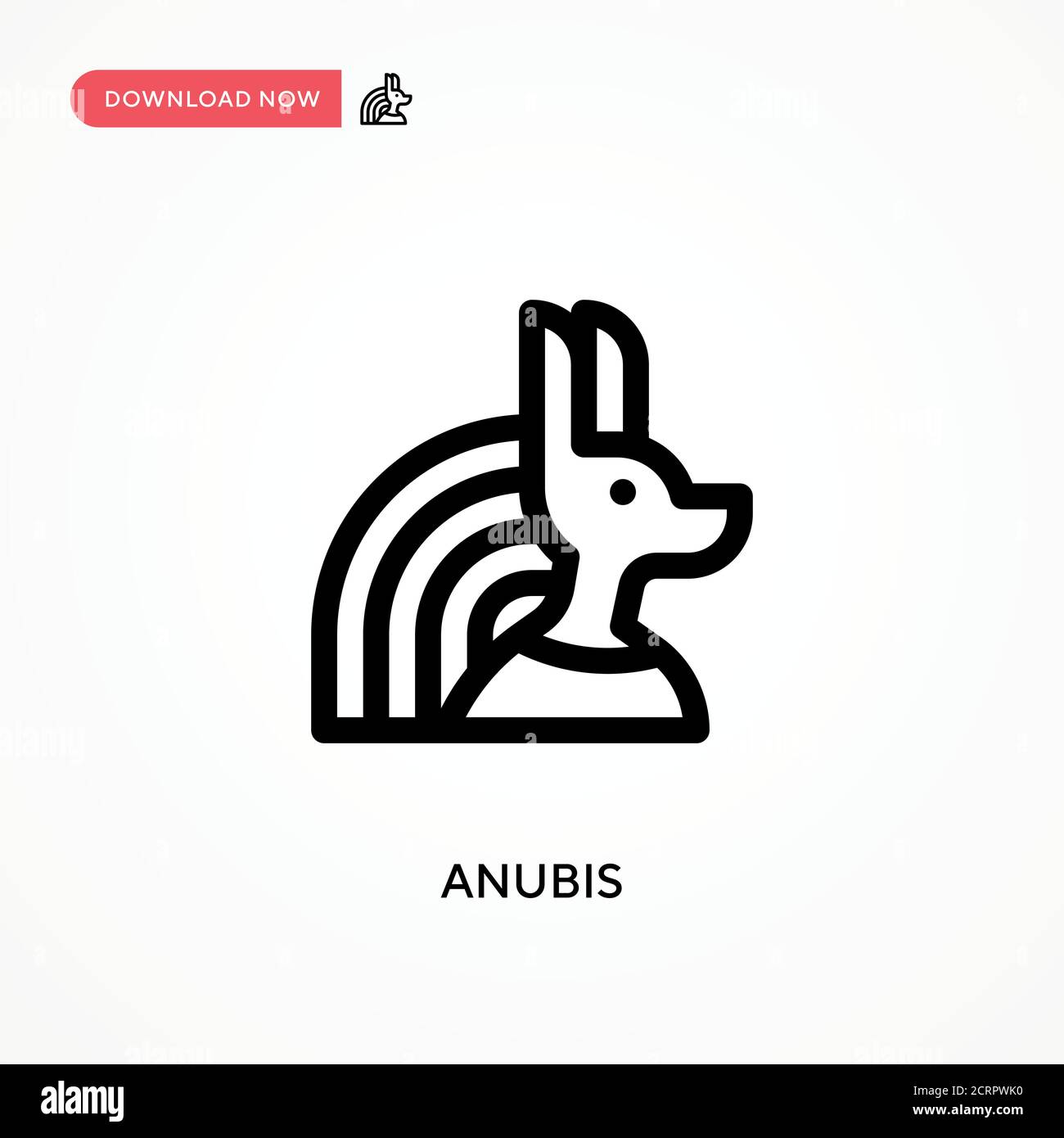 Icône de vecteur simple Anubis. Illustration moderne et simple à vecteur plat pour site Web ou application mobile Illustration de Vecteur
