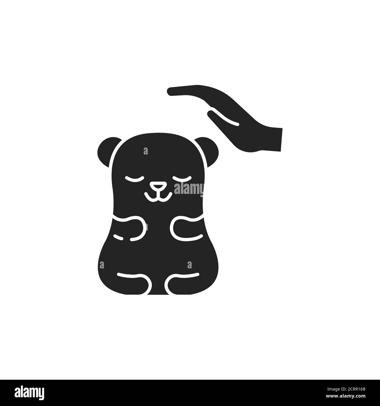 Icône de glyphe noir de soin de reptile. Améliorer la vie des reptiles. Actions visant à leur soin. Pictogramme pour page Web, application mobile, Promo. INTERFACE UTILISATEUR UTILISATEUR UX Illustration de Vecteur