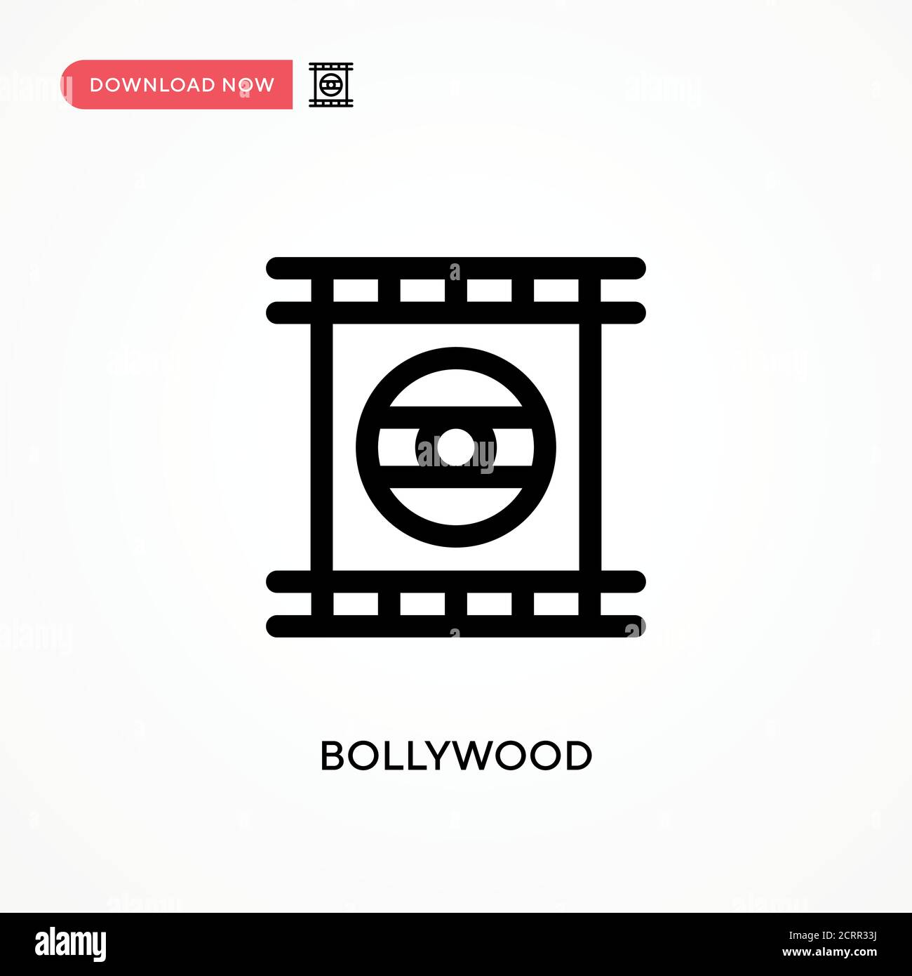 Icône de vecteur simple Bollywood. Illustration moderne et simple à vecteur plat pour site Web ou application mobile Illustration de Vecteur