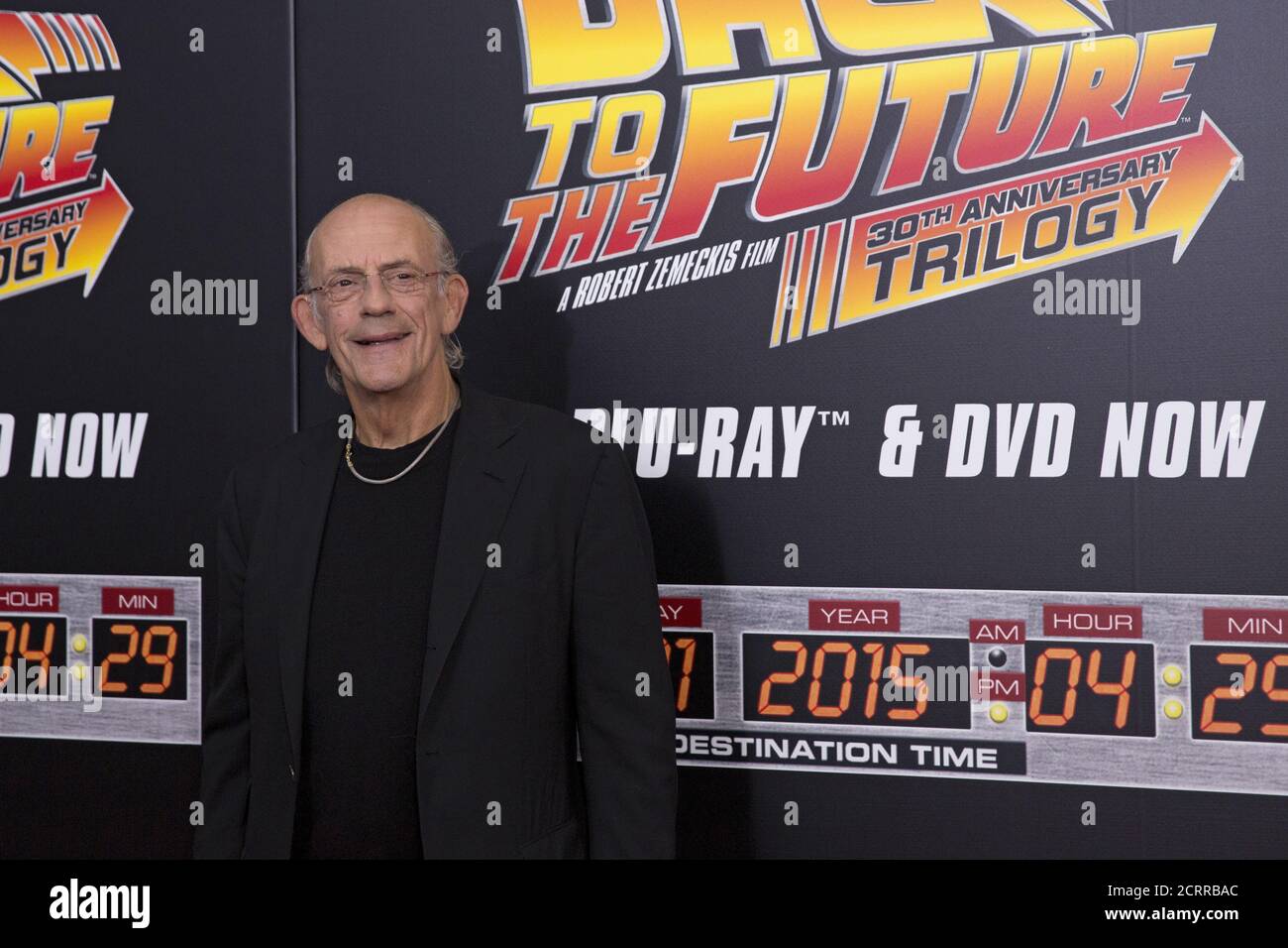L Acteur Christopher Lloyd Participe A La Projection Du 30e Anniversaire De Back To The Future Dans Le Quartier De Manhattan A New York Le 21 Octobre 15 La Franchise Du Film Celebre