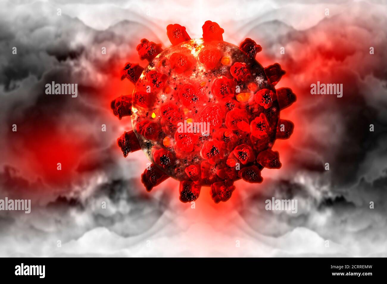 Coronavirus SRAS-COV-2. Covid-19. Banque D'Images