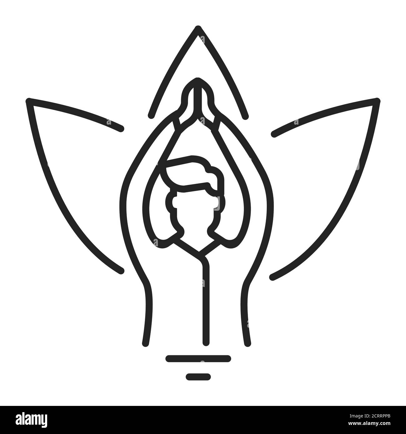 Faites un exercice avec une icône en forme de ligne noire. Activité physique. Faire du sport. Formation. Pictogramme pour page Web, application mobile, Promo. Élément de conception UI UX GUI Illustration de Vecteur