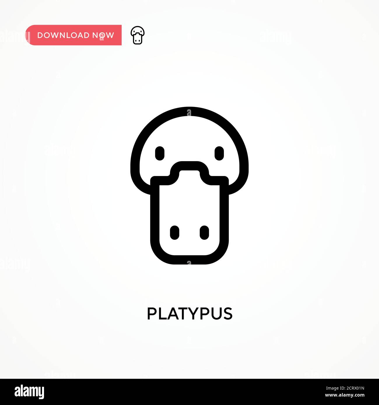 Icône de vecteur simple platypus. Illustration moderne et simple à vecteur plat pour site Web ou application mobile Illustration de Vecteur