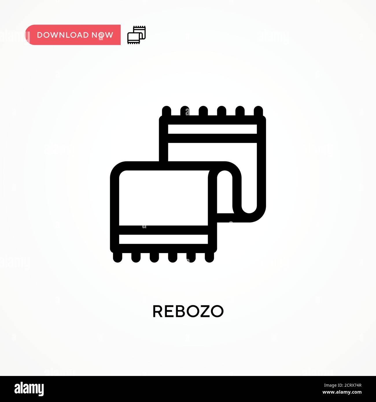 Icône Rebozo simple vector. Illustration moderne et simple à vecteur plat pour site Web ou application mobile Illustration de Vecteur
