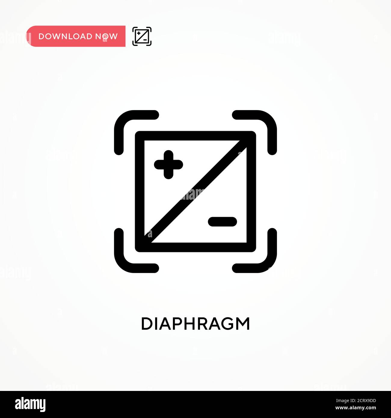 Icône vecteur simple diaphragme. Illustration moderne et simple à vecteur plat pour site Web ou application mobile Illustration de Vecteur