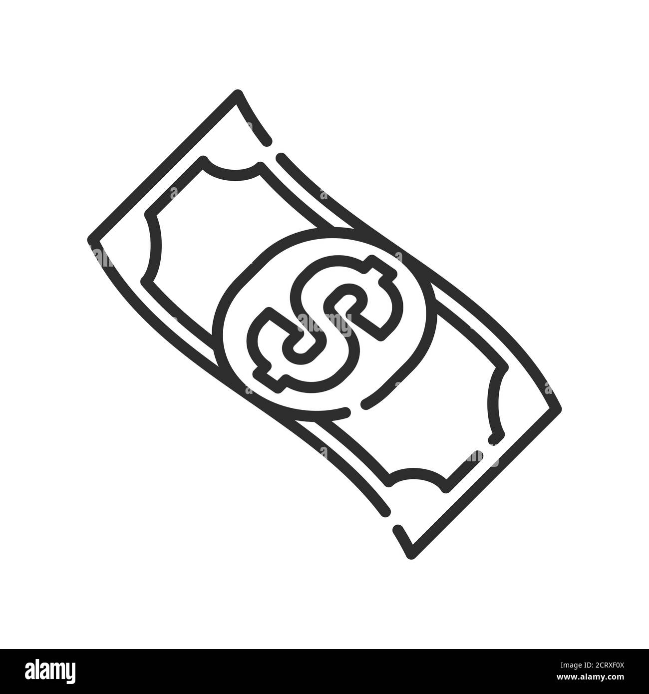 Icône de la ligne noire du flux de trésorerie. Rapport et États financiers. Comptabilité et comptabilité. Pictogramme pour page Web, application mobile, Promo. INTERFACE UTILISATEUR GRAPHIQUE UTILISATEUR UX Illustration de Vecteur