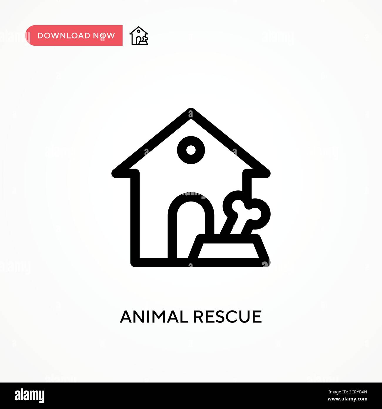 Icône vecteur simple de sauvetage d'animal. Illustration moderne et simple à vecteur plat pour site Web ou application mobile Illustration de Vecteur