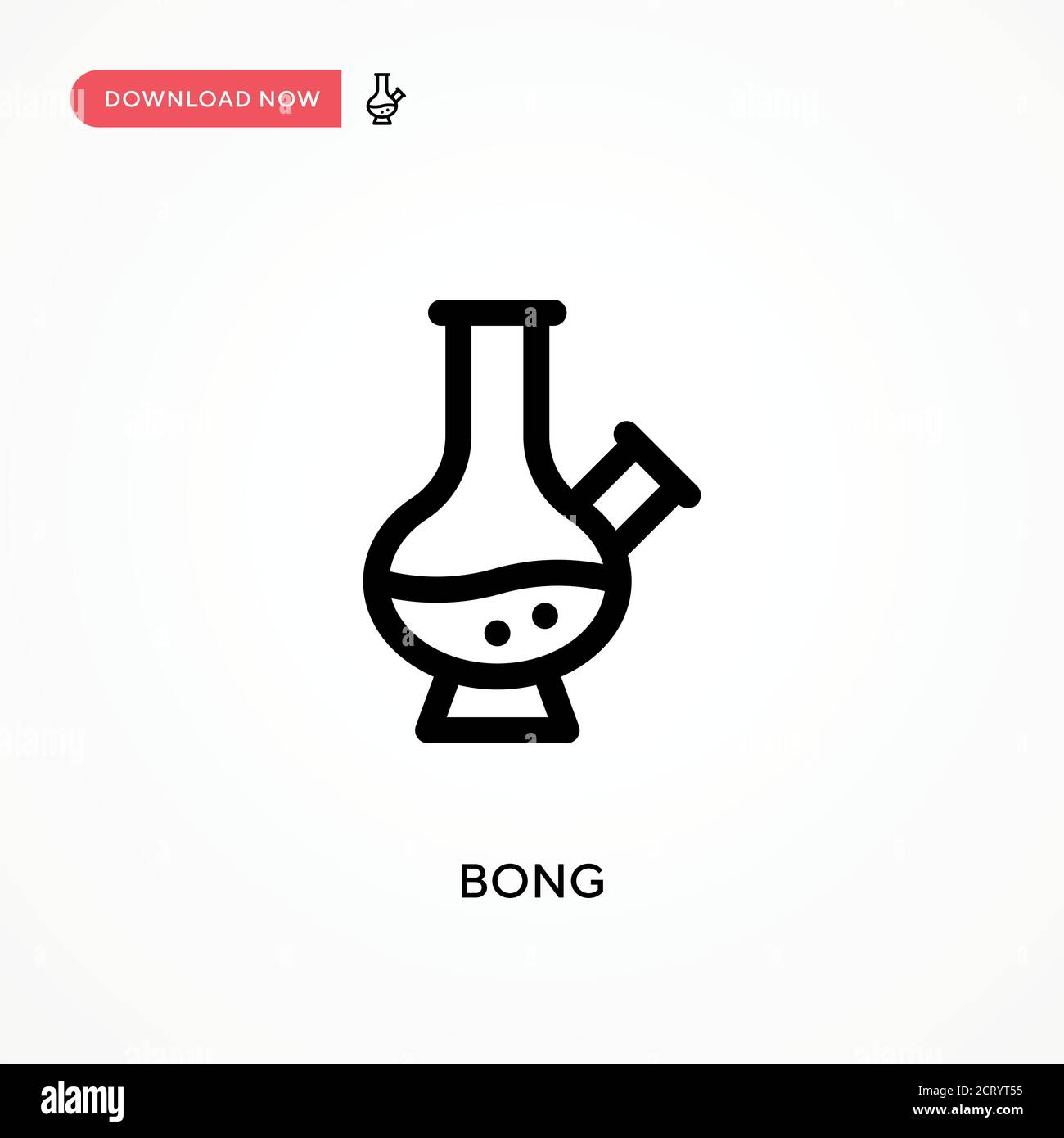 Icône de vecteur simple Bong. Illustration moderne et simple à vecteur plat pour site Web ou application mobile Illustration de Vecteur