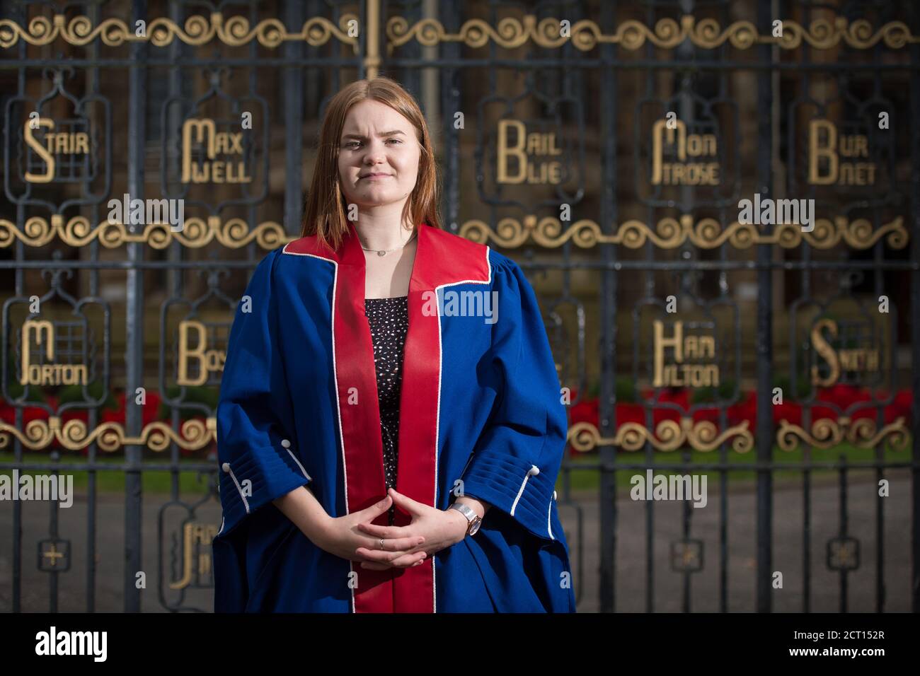 Glasgow, Écosse, Royaume-Uni. 20 septembre 2020. Photo : Emma Margaret Currie, 2020/21 Présidente de l'Association conservatrice et unioniste de l'Université de Glasgow, créée en 1836 sous le nom de Robert Peel Club, qui est aujourd'hui la plus ancienne association conservatrice et unioniste du Royaume-Uni. Crédit : Colin Fisher/Alay Live News. Banque D'Images
