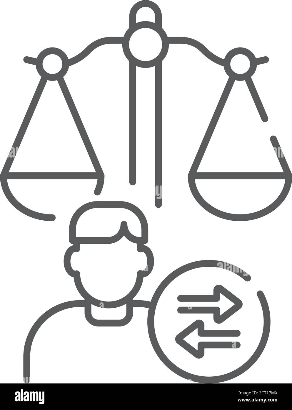 Icône noire de la ligne de garde d'enfants. Concept judiciaire. Accord de séparation, adoption. Droit de la famille. Illustration de Vecteur