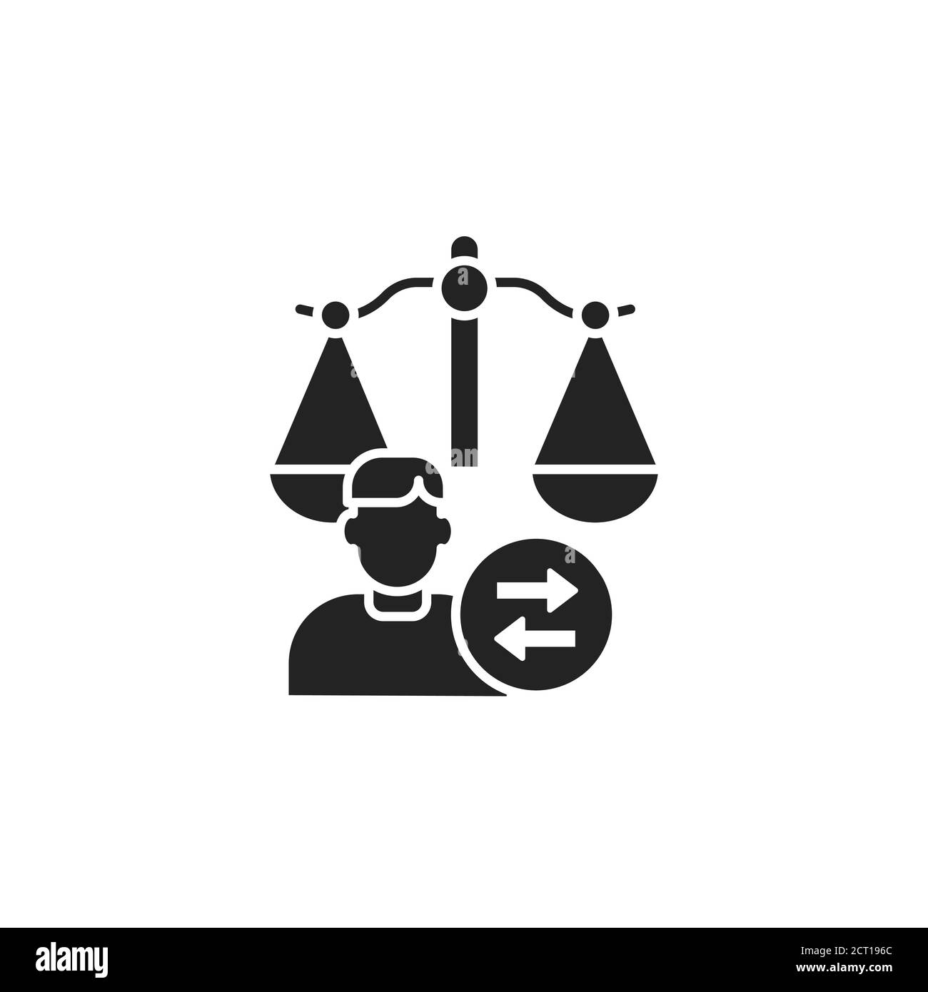 Icône noire de glyphe de garde d'enfants. Concept judiciaire. Accord de séparation, adoption. Droit de la famille. Inscrivez-vous pour accéder à la page Web, à l'application mobile, au bouton et au logo. Vecteur Illustration de Vecteur