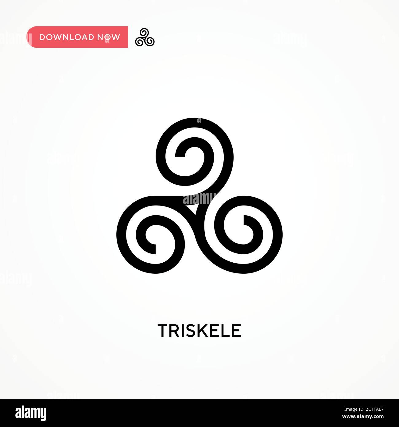 Icône de vecteur simple de Triskele. Illustration moderne et simple à vecteur plat pour site Web ou application mobile Illustration de Vecteur