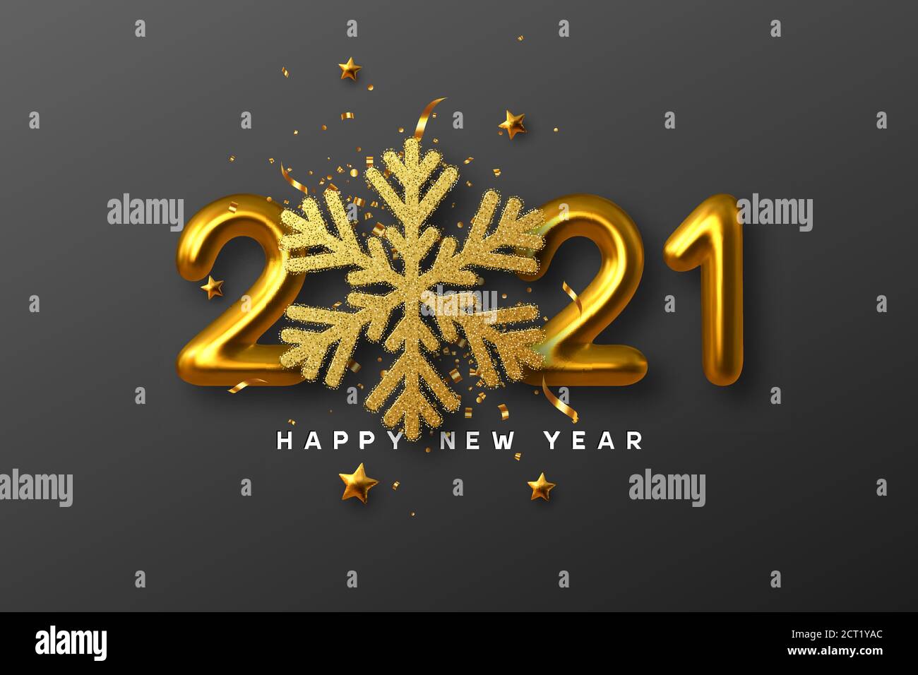 2021 signe de bonne année. Illustration de Vecteur