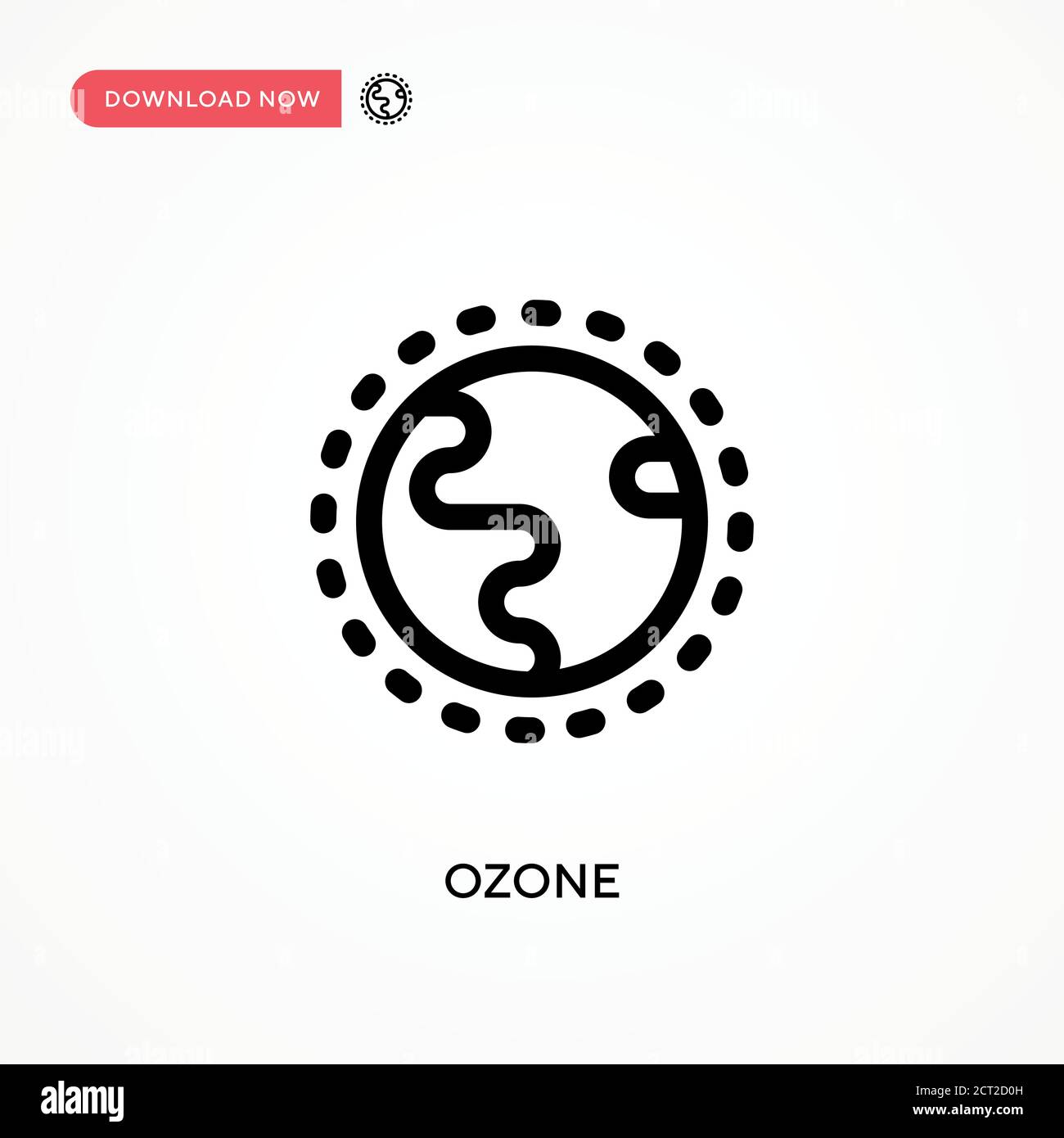 Icône de vecteur simple ozone. Illustration moderne et simple à vecteur plat pour site Web ou application mobile Illustration de Vecteur