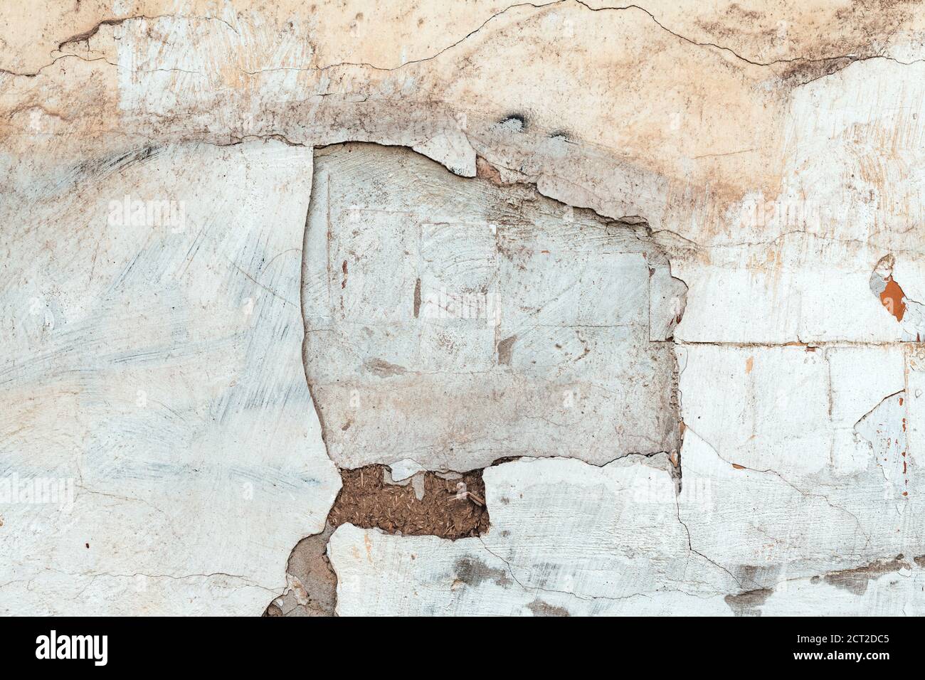 Texture de mur rustique abîmé abîmé comme arrière-plan abstrait Banque D'Images