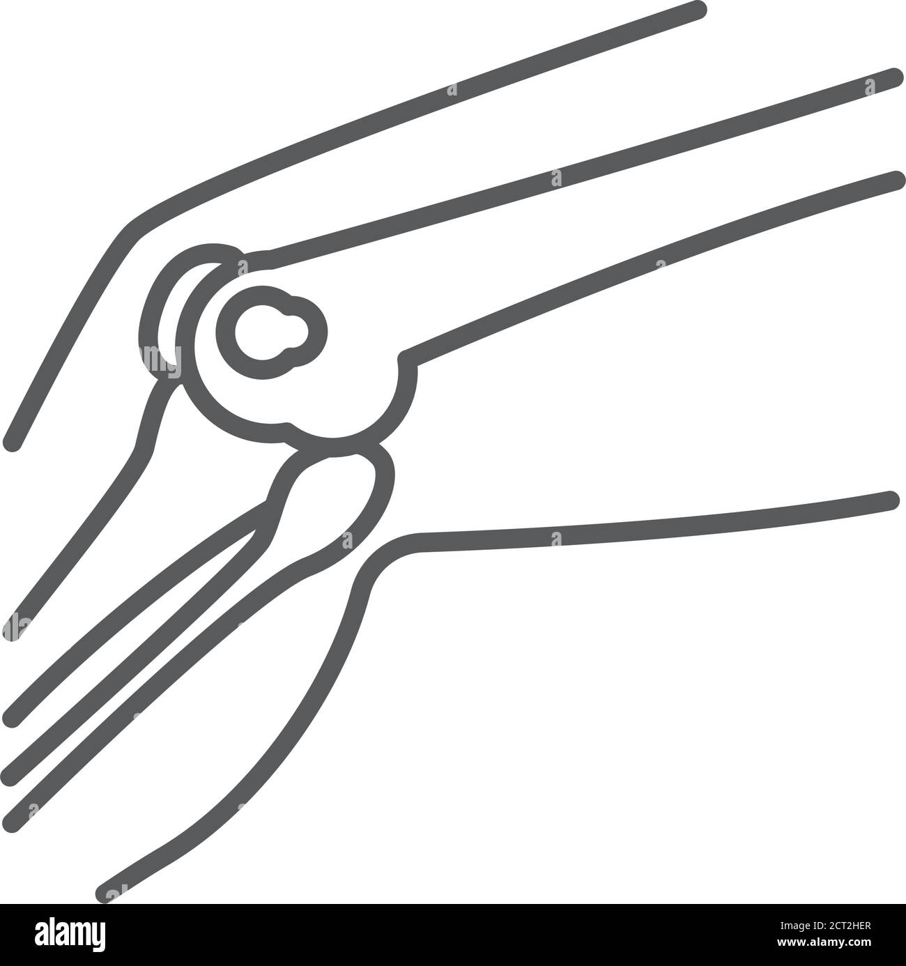 Le sarcome ostéogénique est une tumeur cancéreuse dans une ligne osseuse icône noire. Concept d'anatomie humaine. Néoplasme malin. Illustration de Vecteur