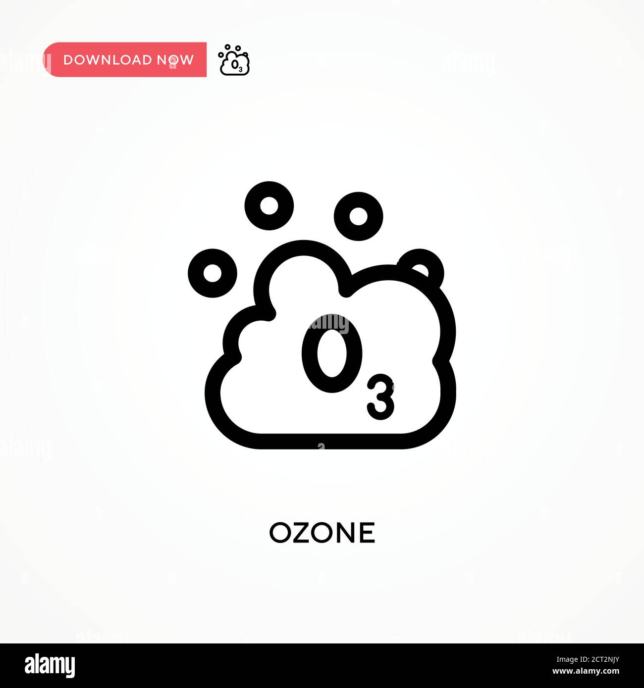 Icône de vecteur simple ozone. Illustration moderne et simple à vecteur plat pour site Web ou application mobile Illustration de Vecteur