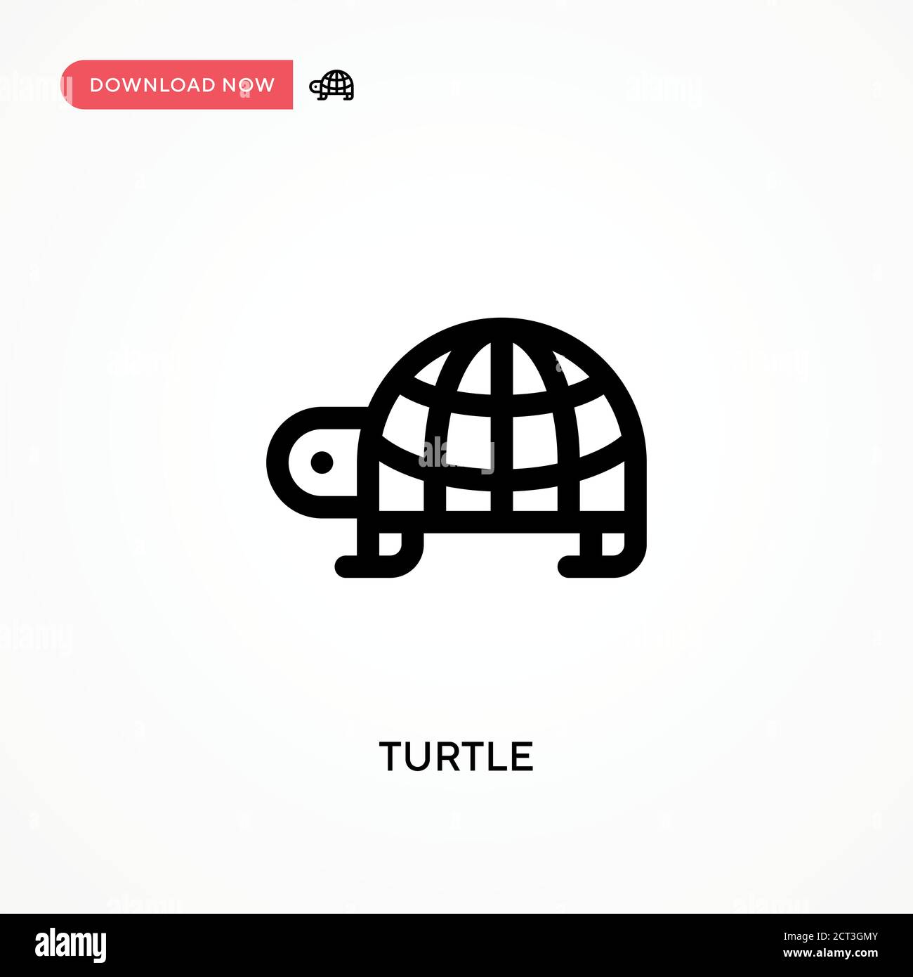 Icône de vecteur simple tortue. Illustration moderne et simple à vecteur plat pour site Web ou application mobile Illustration de Vecteur