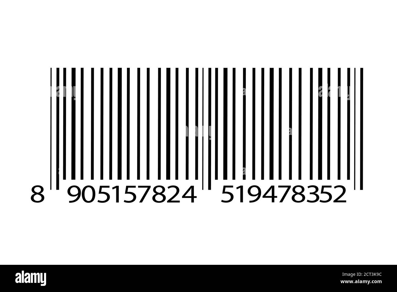 Icône de code-barres réaliste. Un code-barres moderne simple et plat. Marketing, le concept d'Internet. Illustration de Vecteur