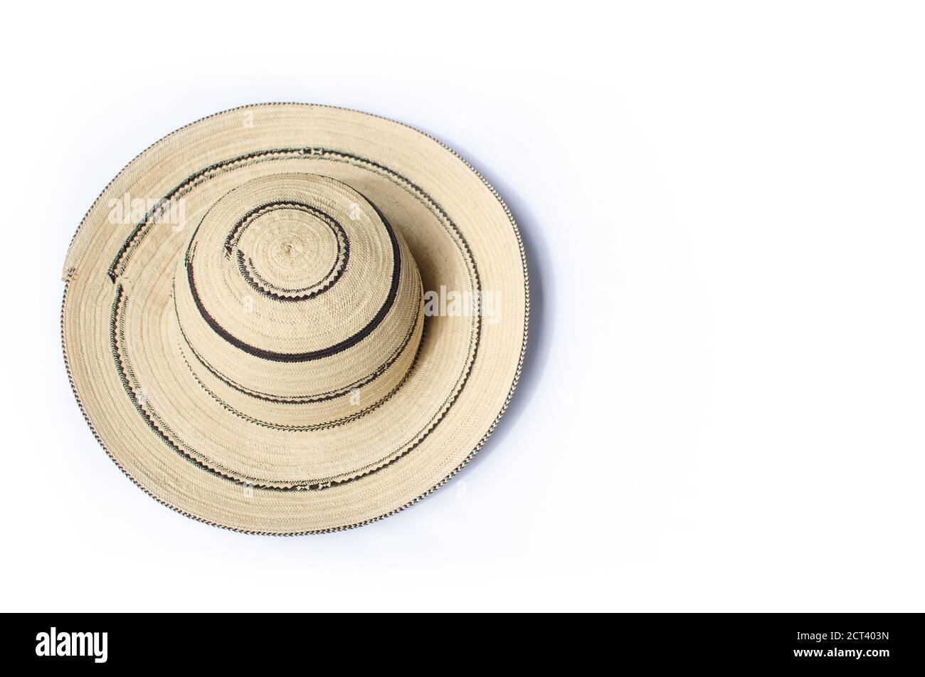 Chapeau panaméen traditionnel Banque D'Images