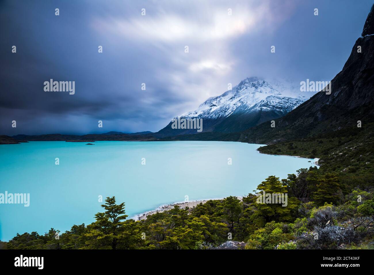 Lac Nordenskjold (Lago Nordenskjold), parc national Torres del Paine (Parque Nacional Torres del Paine), Patagonie, Chili, Amérique du Sud Banque D'Images