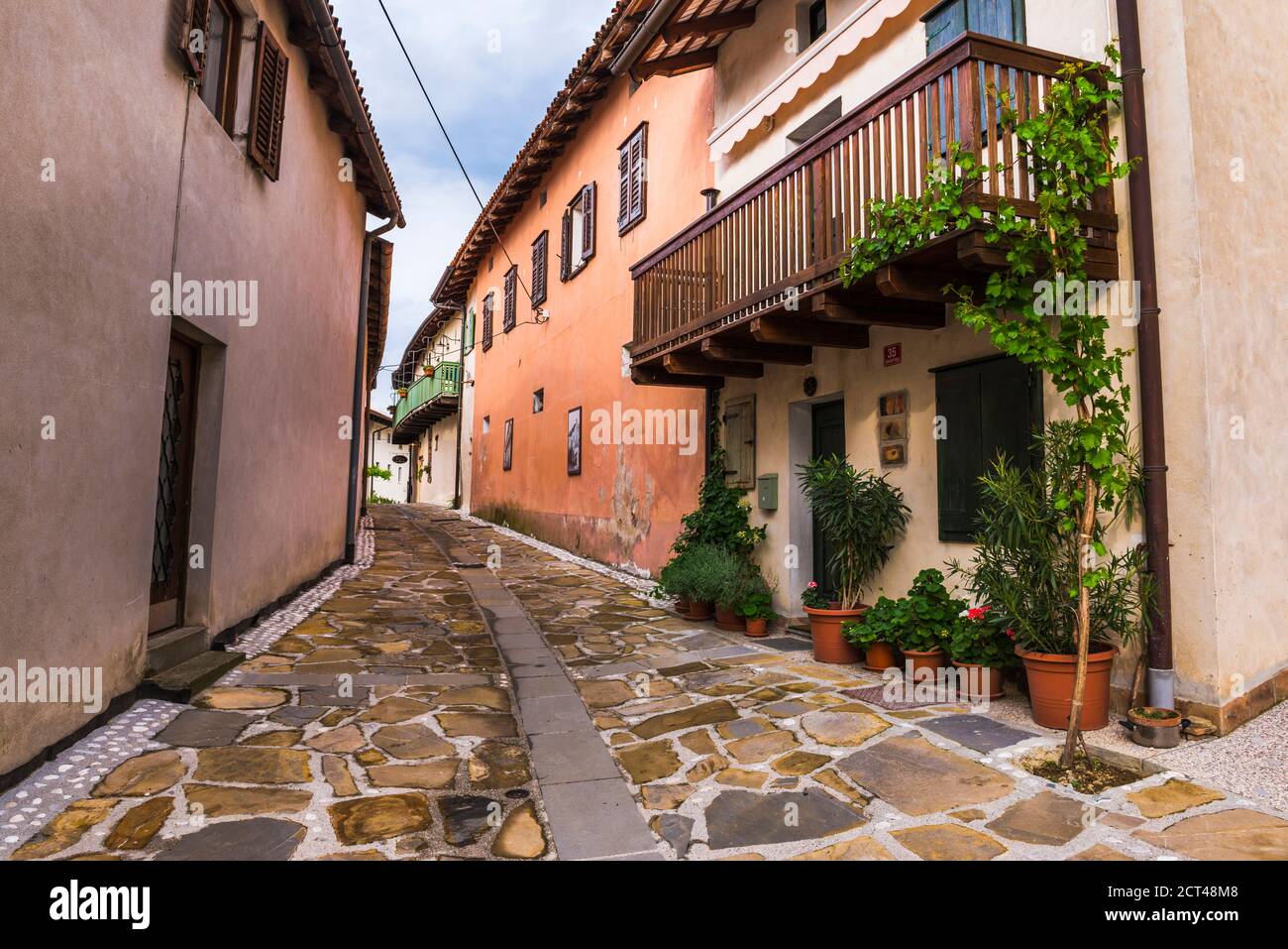 Smartno, Goriska Brda (Gorizia Hills), à Brda, la région viticole de Slovénie, Europe Banque D'Images