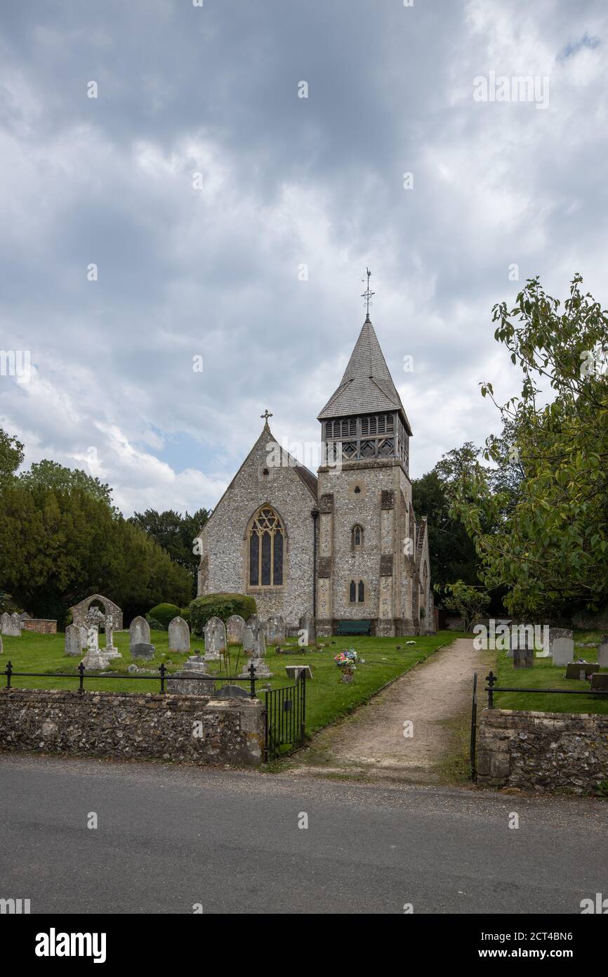 Église Saint-Pierre, Ovington, Hampshire, Angleterre Banque D'Images