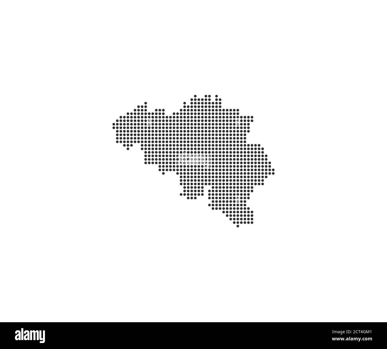 Belgique, pays, carte en pointillés sur fond blanc. Illustration vectorielle. Illustration de Vecteur