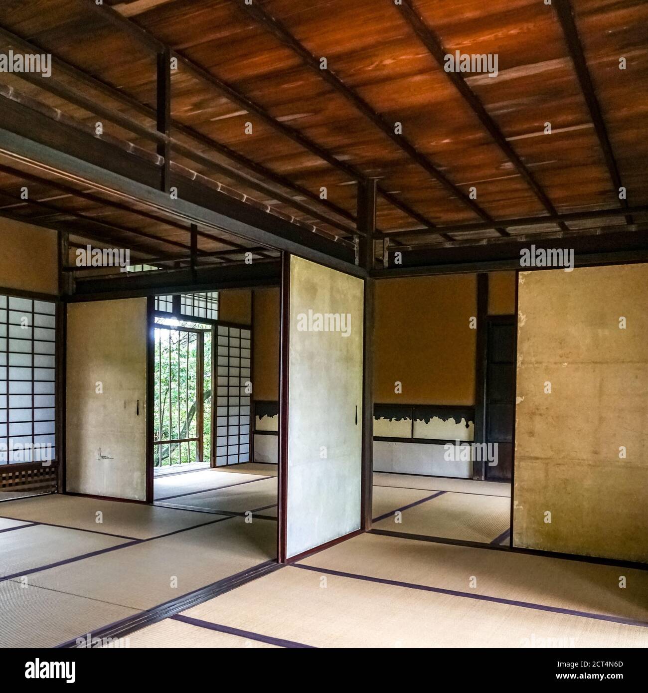 Maison de thé Shoiken, Villa impériale Katsura, Kyoto, Japon. Chaya traditionnelle (maison de thé) construite dans la période Edo, XVIIe siècle. Banque D'Images