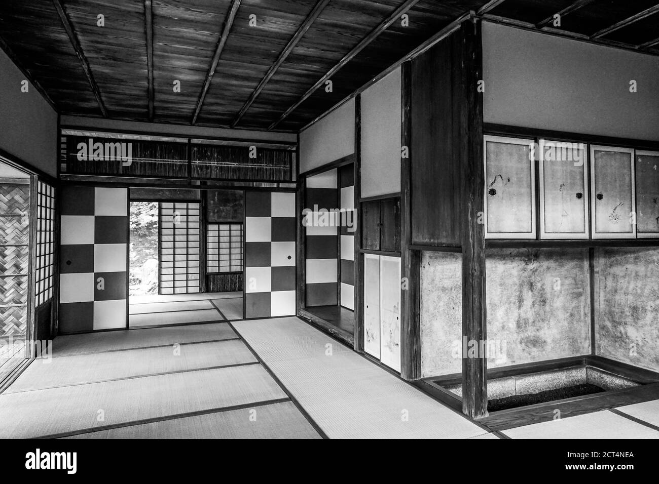 Salon de thé Shokintei au jardin japonais de la villa impériale de Katsura, Kyoto, Japon Banque D'Images