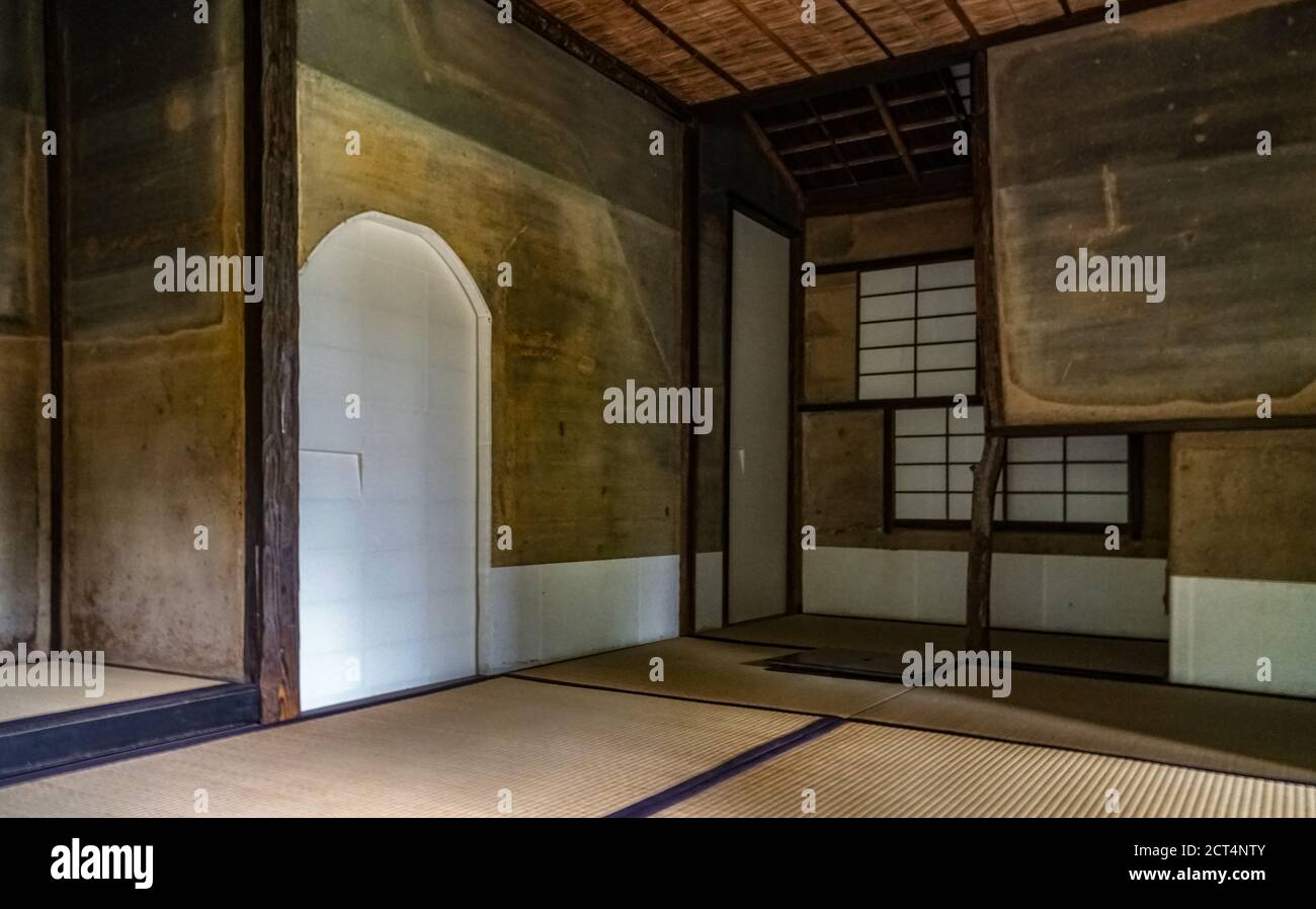 Salon de thé Shokintei au jardin japonais de la villa impériale de Katsura, Kyoto, Japon Banque D'Images