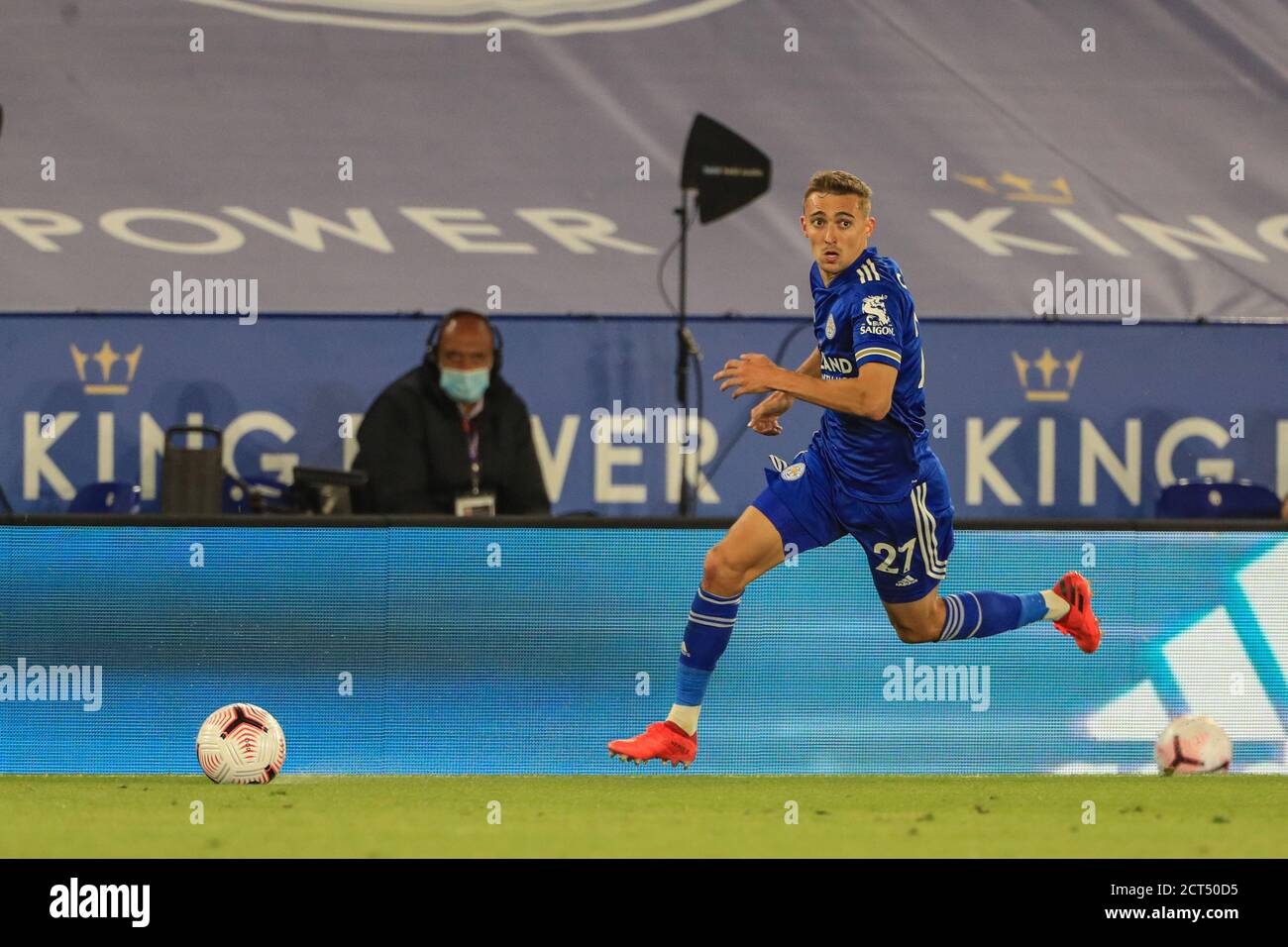 Timothy Castagne (27) de Leicester City décompose l'aile Banque D'Images