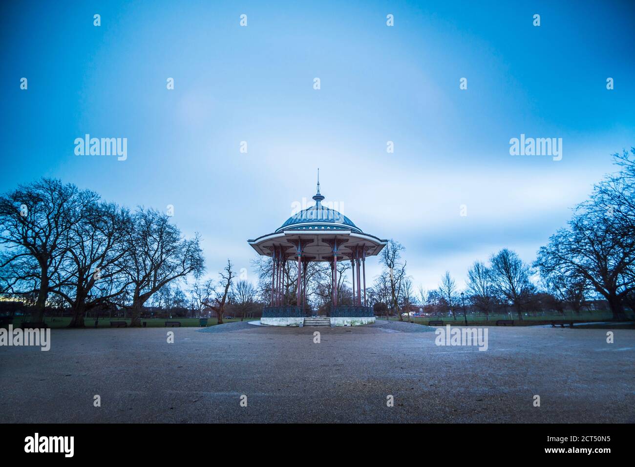 Clapham Common Bandstand, Lambeth Borough, Londres, Angleterre, Royaume-Uni Banque D'Images