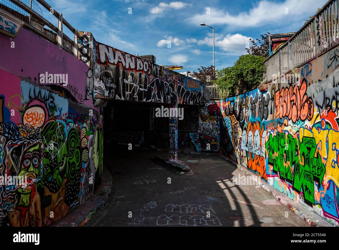 Tunnels Graffiti de Leake Street, Waterloo, Londres, Angleterre Banque D'Images