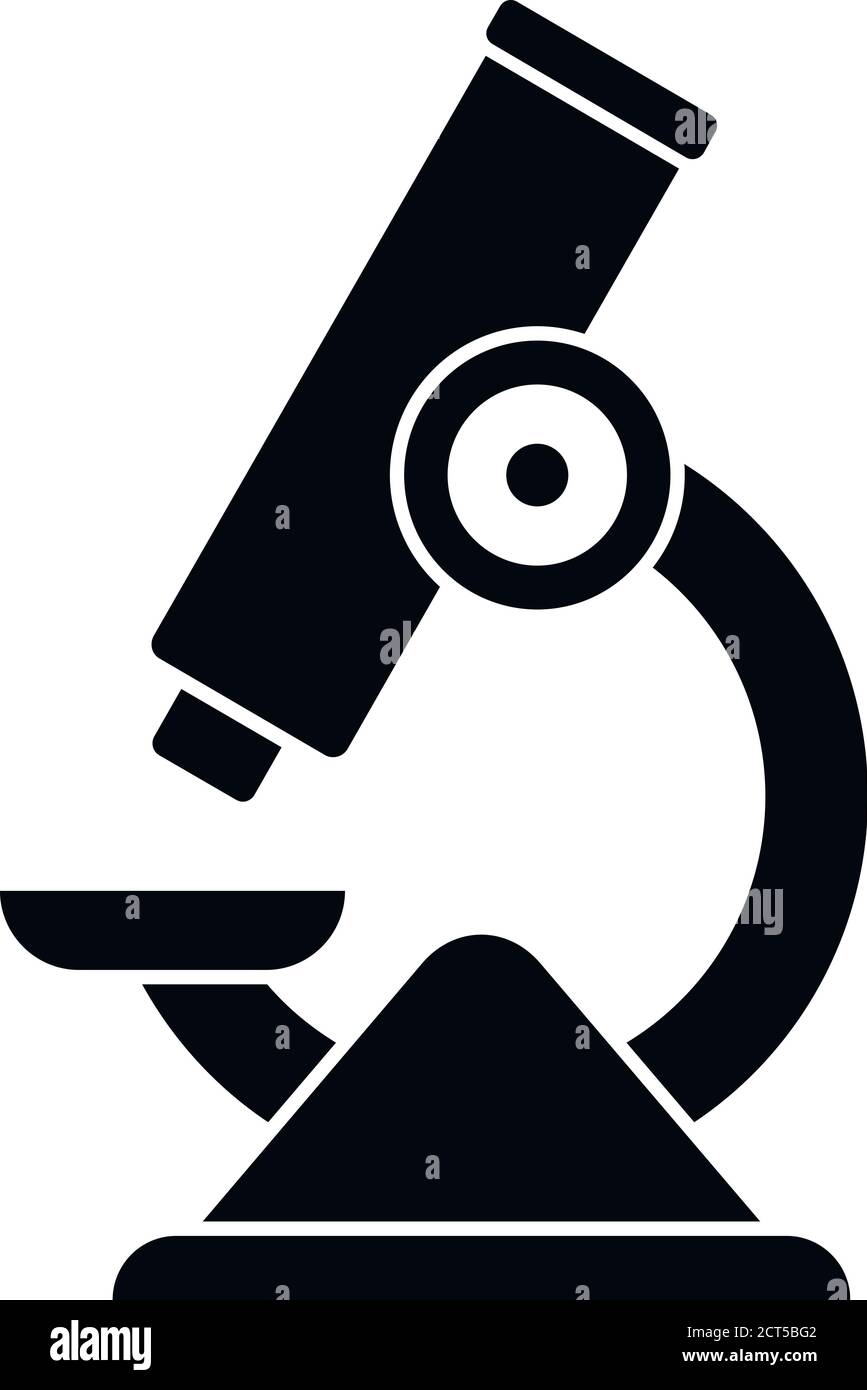 Icône d'exploration au microscope. Illustration simple de l'icône du vecteur d'exploration du microscope pour la conception de sites Web isolée sur fond blanc Illustration de Vecteur