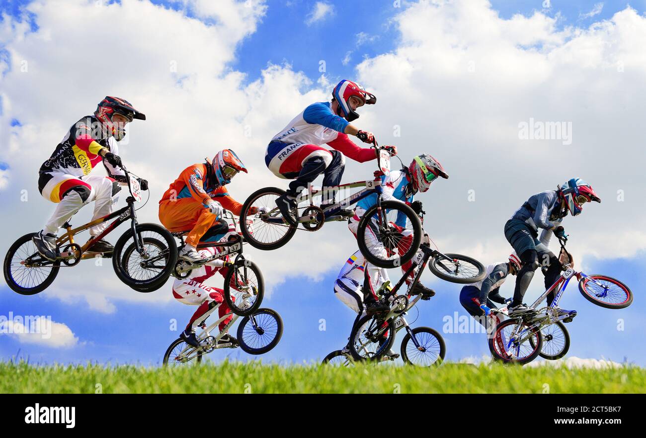 BMX - LES JEUX OLYMPIQUES, LONDRES 2012. CRÉDIT PHOTO : © MARK PAIN / PHOTO DE STOCK D'ALAMY Banque D'Images