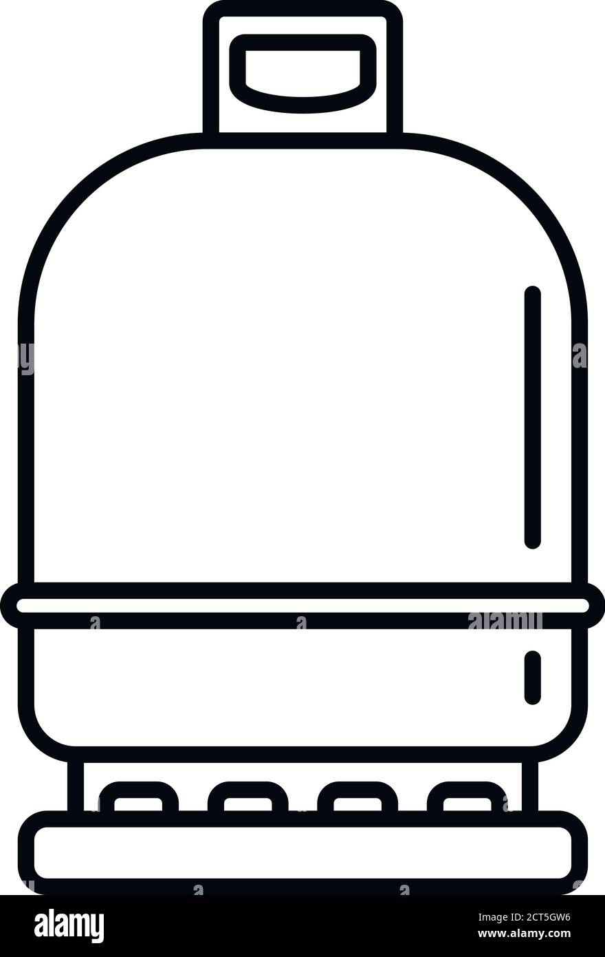Icône de bouteille de gaz compressée. Icône vectorielle de vecteur comprimé pour bouteille de gaz pour la conception de sites Web isolée sur fond blanc Illustration de Vecteur
