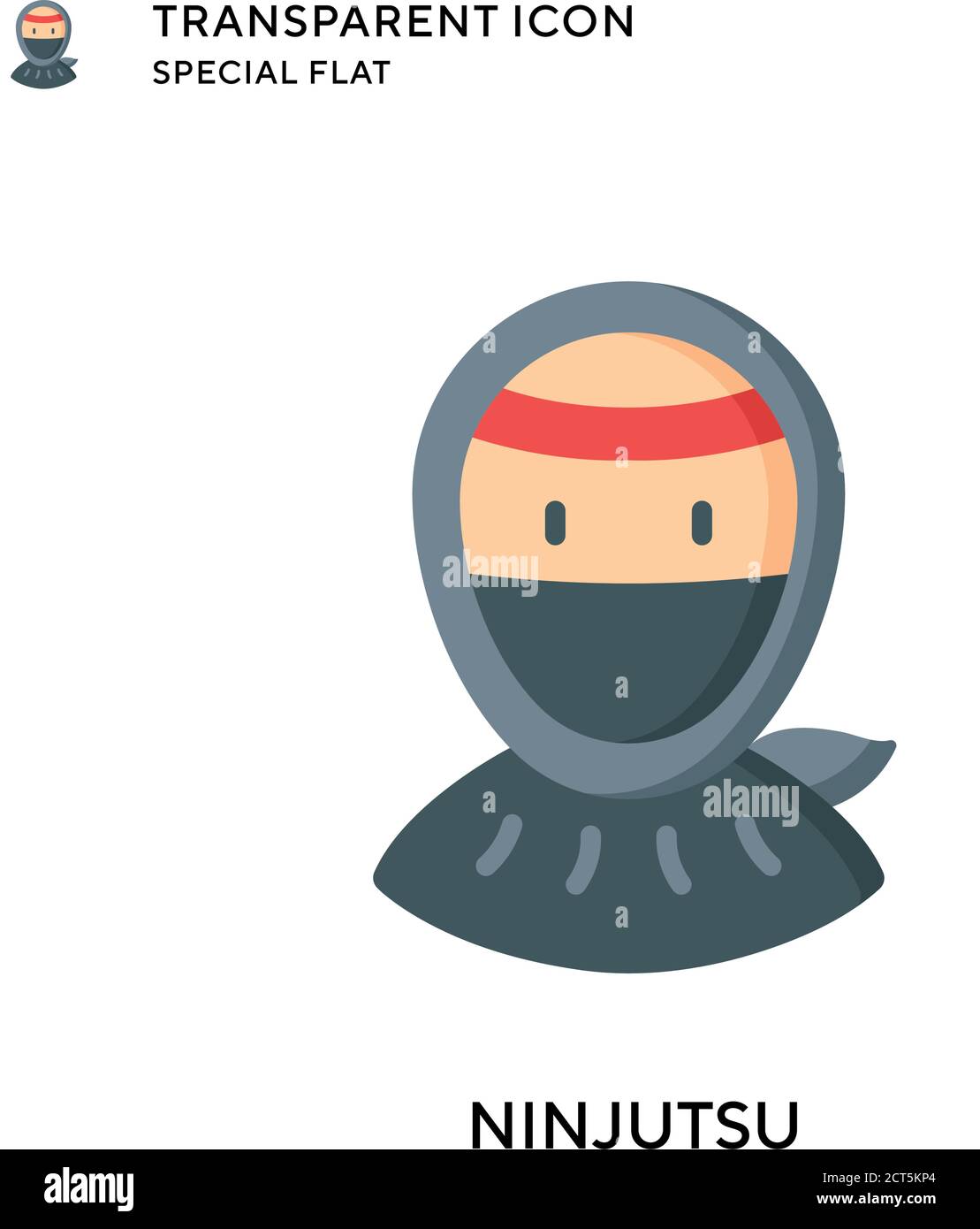 Icône de vecteur ninjutsu. Illustration de style plat. Vecteur EPS 10. Illustration de Vecteur