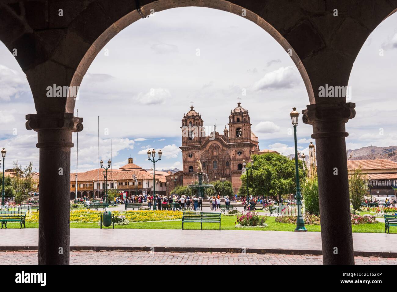 Cathédrale de Cusco Basilique de l'Assomption de la Vierge, Plaza de Armas, Cusco, région de Cusco, Pérou, Amérique du Sud Banque D'Images