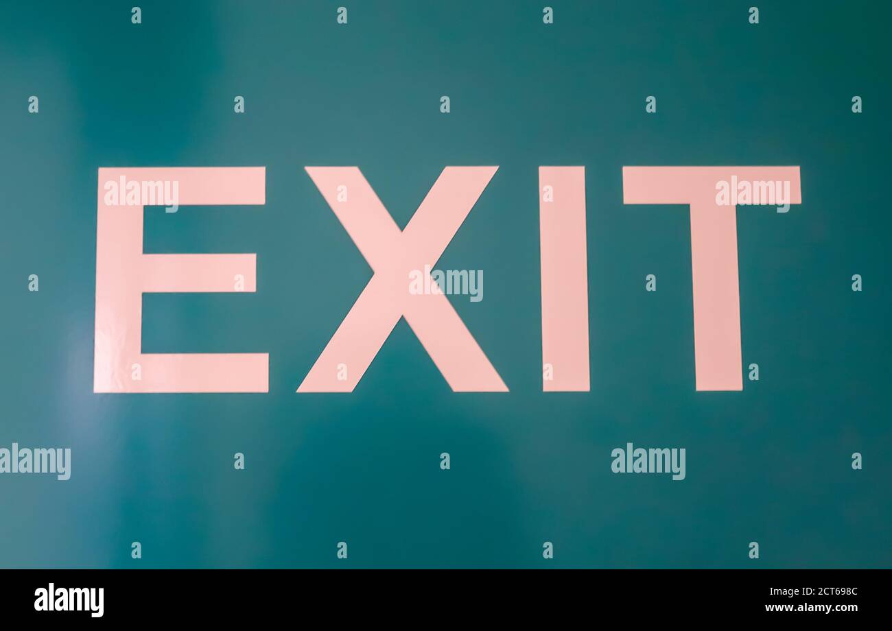 Gros plan de la sortie de l'inscription Banque D'Images