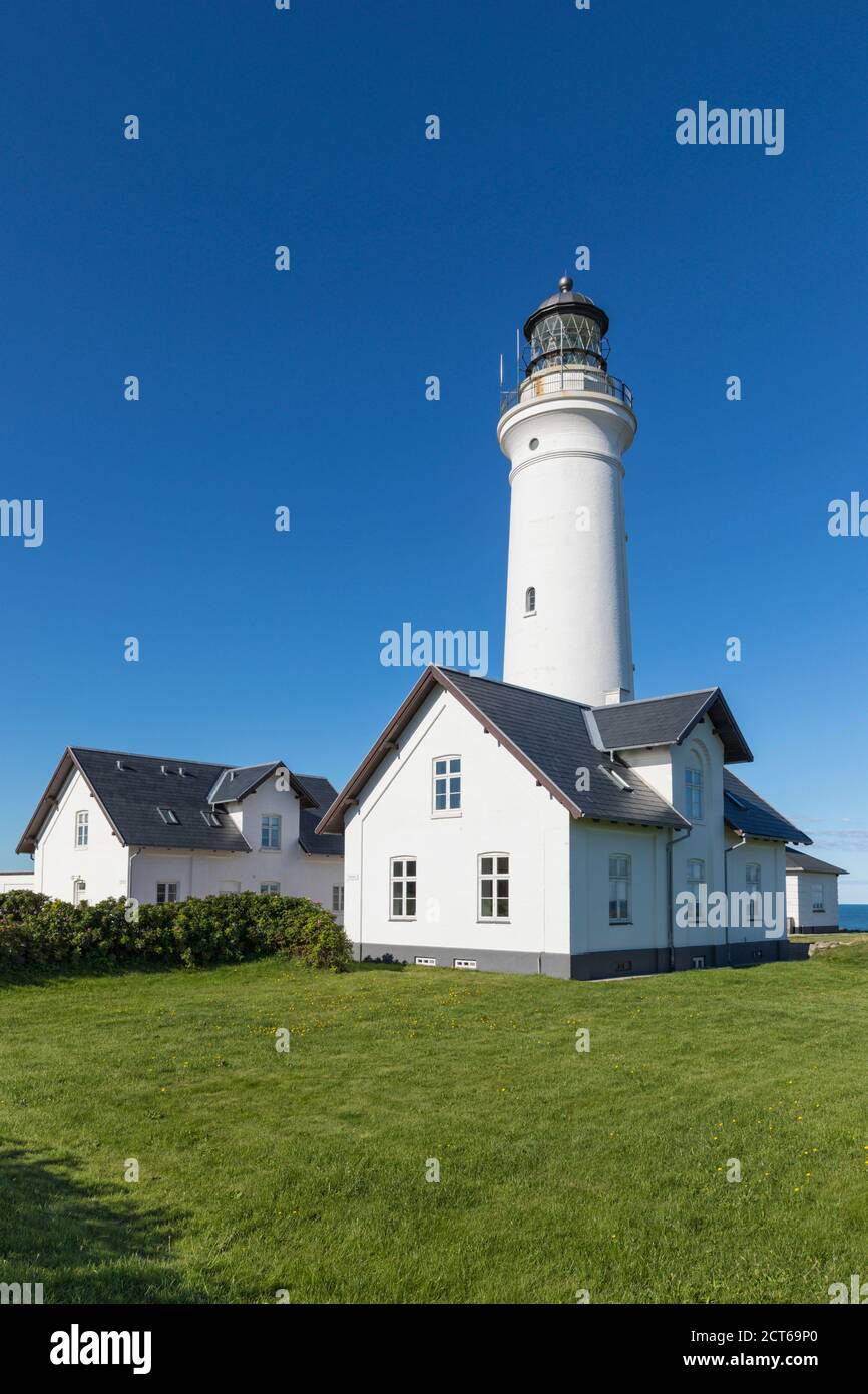 Hirtshals FYR, le phare historique de Hirtshals, Jutland, Danemark Banque D'Images