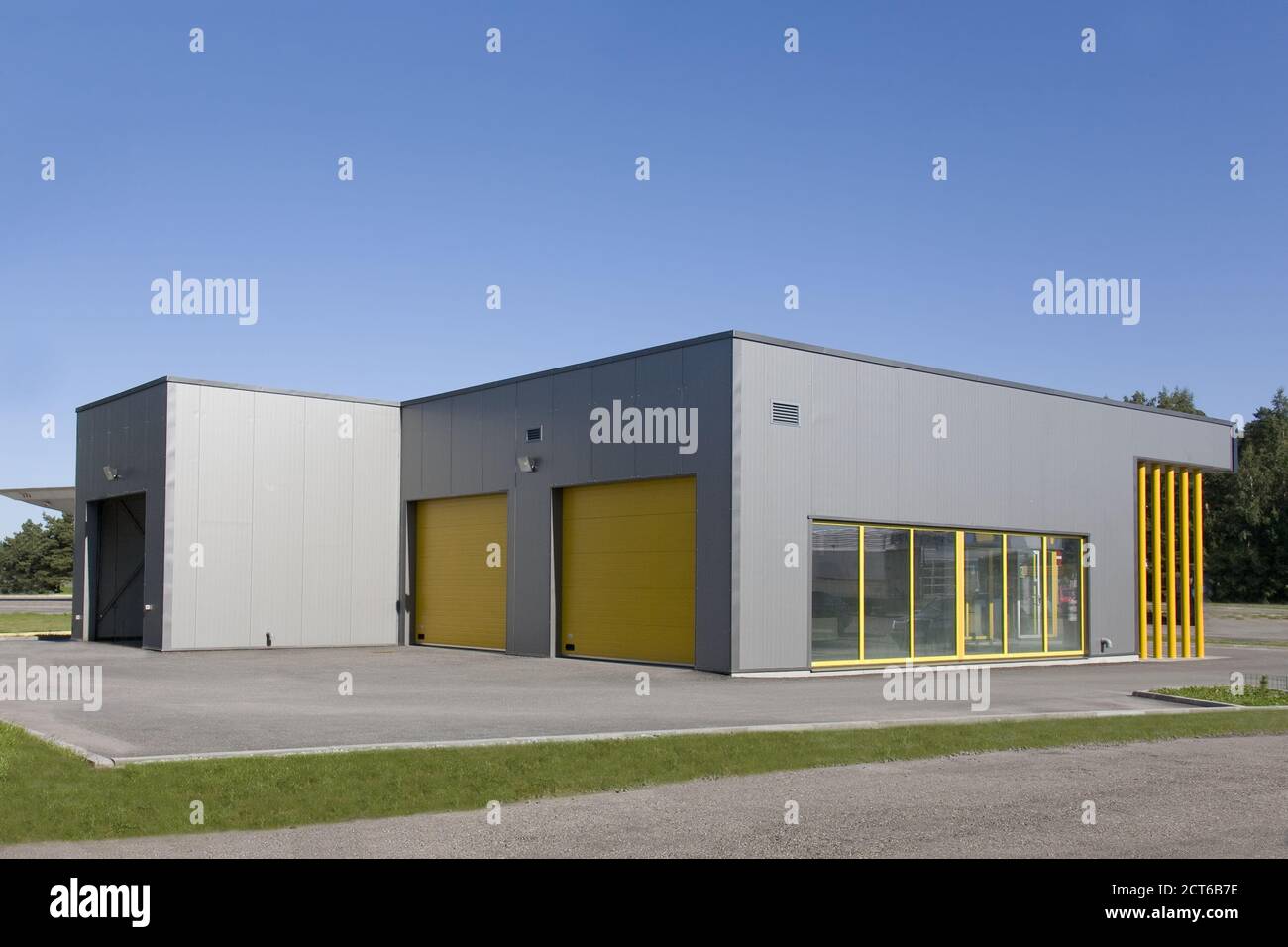 Vue arrière d'un lave-auto Banque D'Images