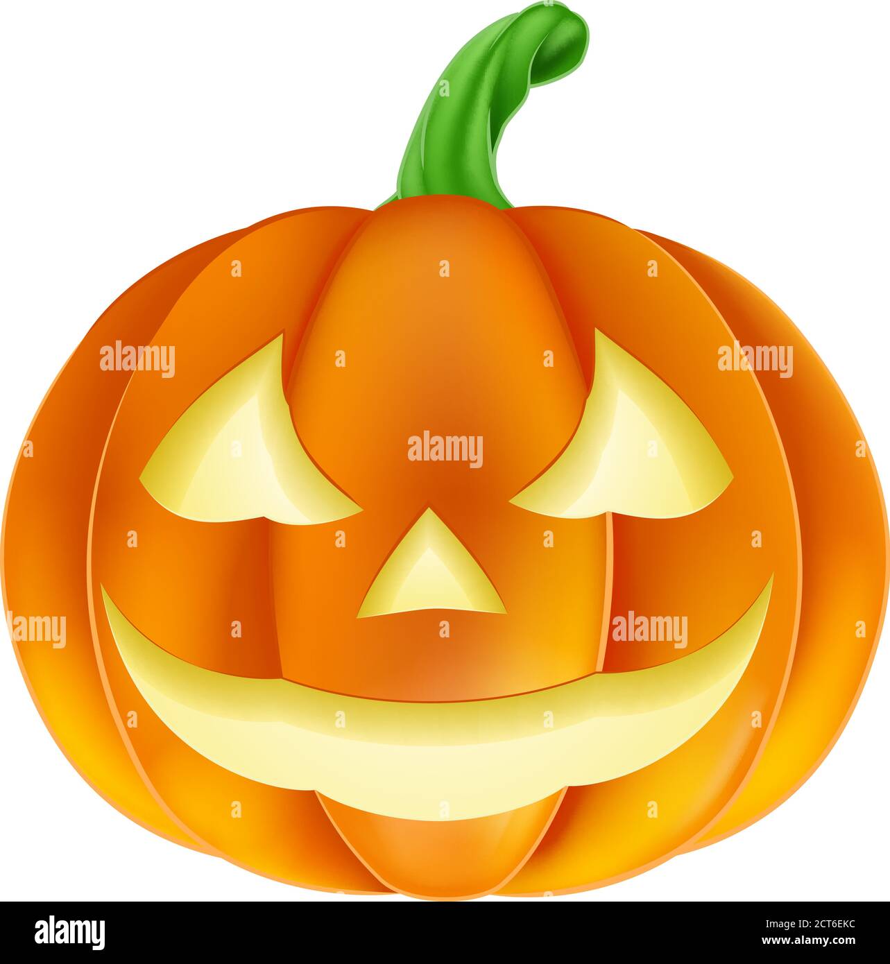 Crachoir de citrouille pour Halloween Jack O Lantern Illustration de Vecteur