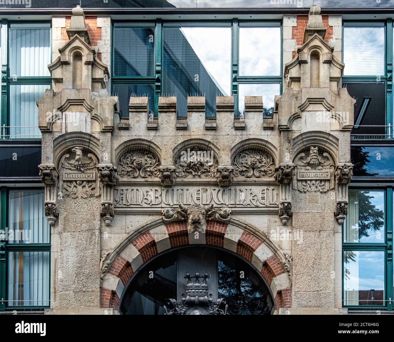 Berlin, Mitte, Hausvogteiplatz 3-4. « Am Bullenwinkel » Bâtiment historique classé, grand magasin, construit en 189 par les architectes Alterthum & Zadek Banque D'Images