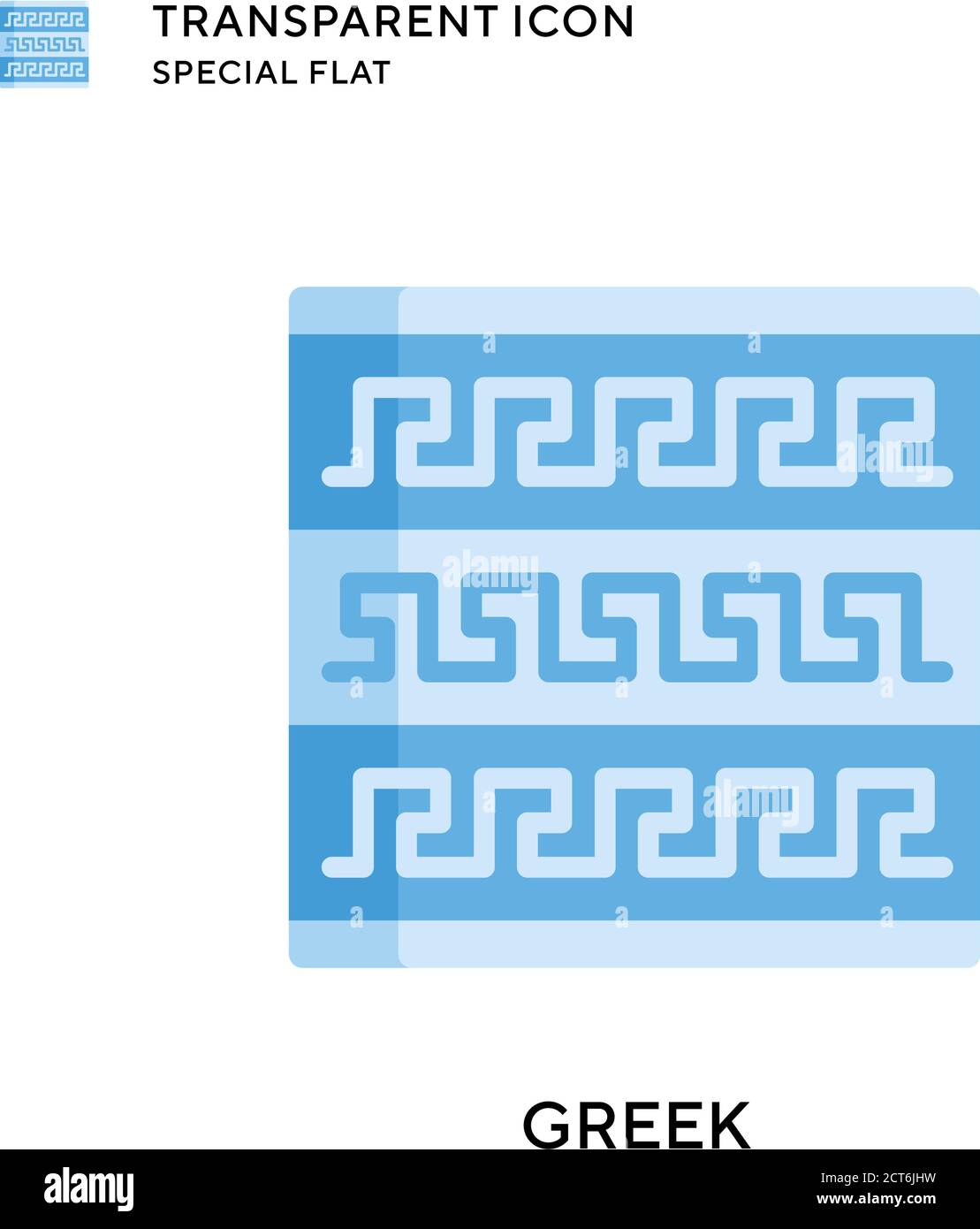 Icône de vecteur grec. Illustration de style plat. Vecteur EPS 10. Illustration de Vecteur